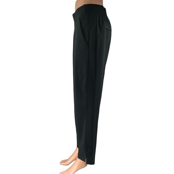 Athleta Women's Black High Waist Straight Leg Athletic Trousers Pants Size 6 - Picture 2 of 5